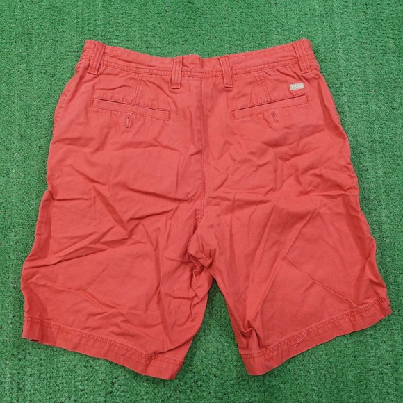 IZOD SALTWATER FLAT FRONT RED CHINO SHORTS MENS SIZE 34 - Picture 3 of 6
